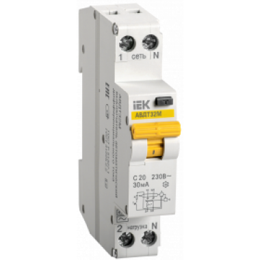 MAD32-5-020-C-30 IEK Автоматический выключатель дифференциального тока АВДТ32М С20 30мА