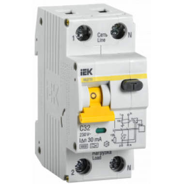 MAD22-5-032-C-30 IEK Автоматический выключатель дифференциального тока АВДТ32 C32