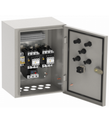 NKU10-RUSM-54102274-01 IEK Ящик управления РУСМ5410-1874 реверсивный 1 фидер автоматический выключатель на каждый фидер без переключателя на автоматический режим 1,6А IP54 IEK