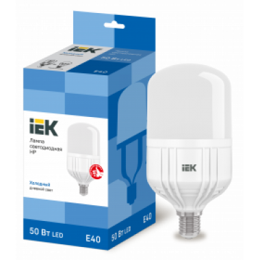LLE-HP-50-230-65-E40 IEK Лампа светодиодная HP 50Вт 230В 6500К E40 IEK