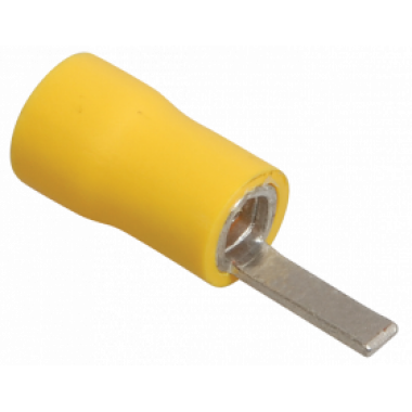 UNL30-L23-A48 IEK Наконечник изолированный штыревой плоский НпИш 4,0-6,0 желтый (100шт) IEK