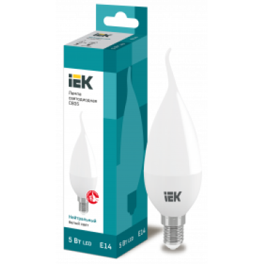 LLE-CB35-7-230-30-E14 IEK Лампа светодиодная CB35 свеча на ветру 7Вт 230В 3000К E14 IEK