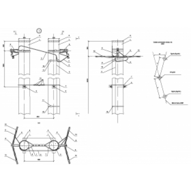 ASIP-DER-OPR-282-00-39 IEK Опора УПд181 деревянная угловая промежуточная двухцепная IEK