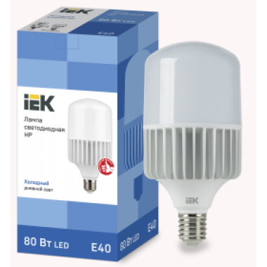LLE-HP-80-230-65-E40 IEK Лампа светодиодная HP 80Вт 230В 6500К E40 IEK