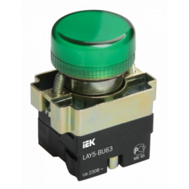 BLS50-BU-K06 IEK Индикатор LAY5-BU63 d=22мм зеленый IEK