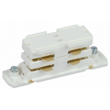 LPK0D-SPV-3-K01 IEK Соединитель прямой внутренний (соединение 2х осветительных шинопроводов в прямую линию) белый IEK