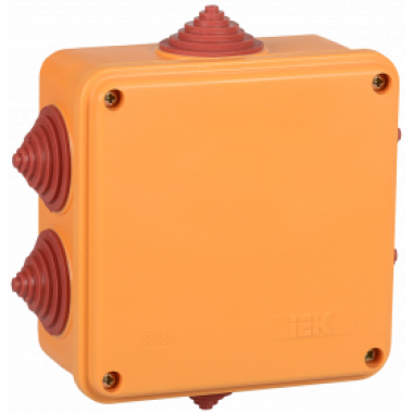 UKF30-100-100-050-2-10-09 IEK Коробка распаячная огнестойкая ПС 100х100х50мм 2P 10мм2 IP55 6 вводов IEK